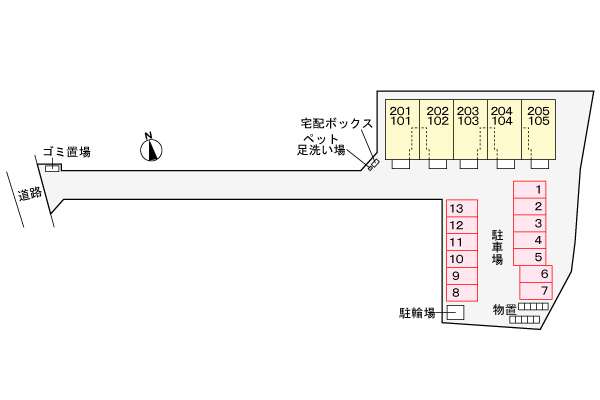 ヴィラ ハナブサ3番館